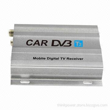 MPEG4 H.264 DVB-T2 Car Digital TV Receiver, 12V DC, 8W Power Supply